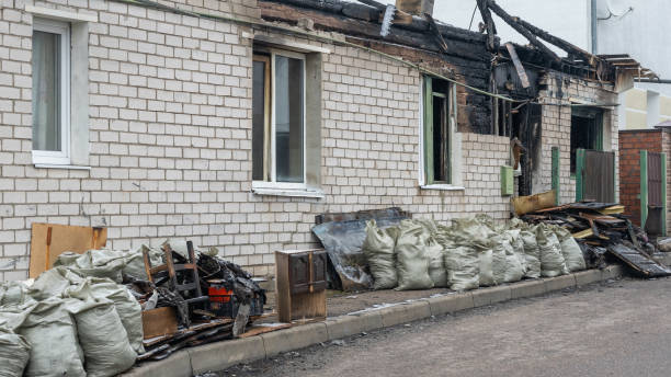 Professional Fire Damage Assessment technician working in Cooksville, MD